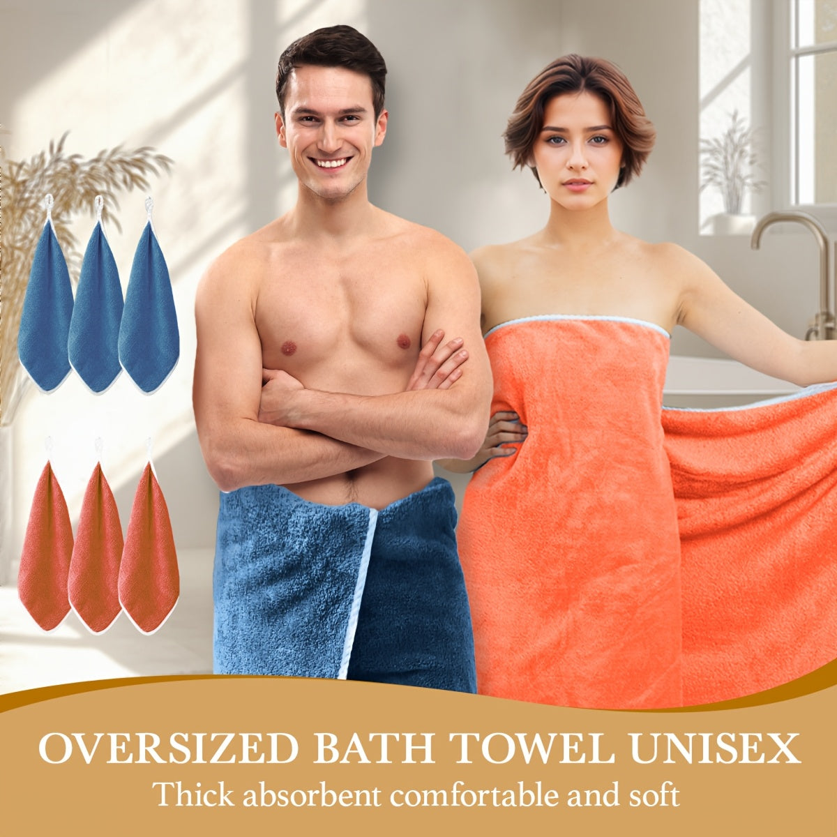 8pcs Bath Towel Set Extra Large Bath Towel Face Towel Hand Towel Hair Drying Turban Super Soft High Absorbent